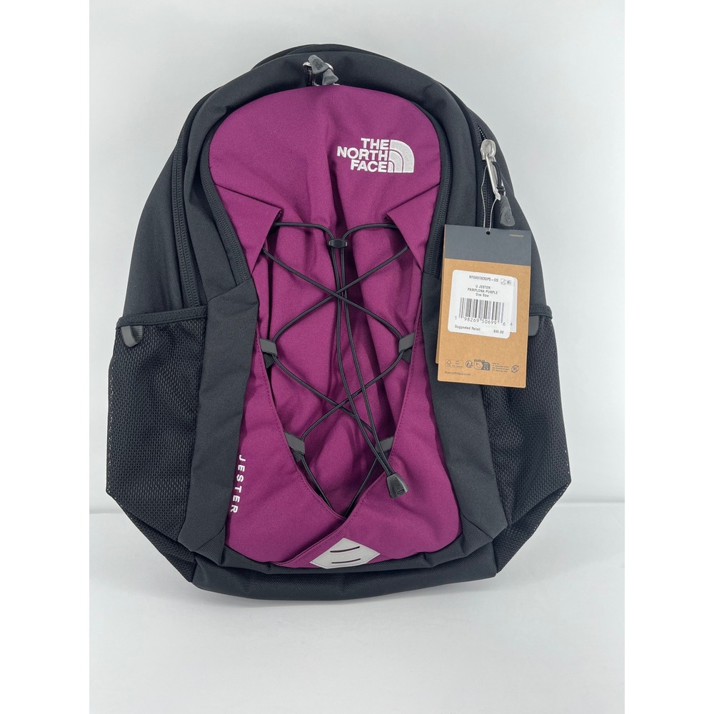 The North Face Jester Backpack Pamplona Purple Black NF0A51W3QP5 NWT